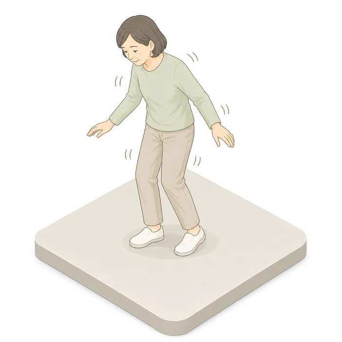 体幹が不安定